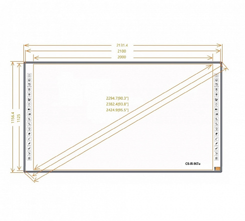 Интерактивная доска  Classic Solution CS-IR-96Tu